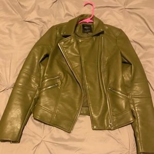 Zara leather moto jacket